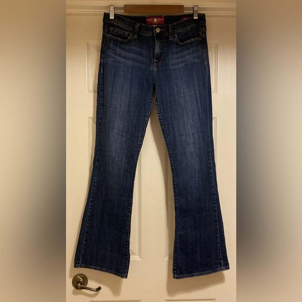 Lucky Brand Jeans Womens 10/30 Sofia Boot Bootcut Mid Rise Blue Denim Stretch